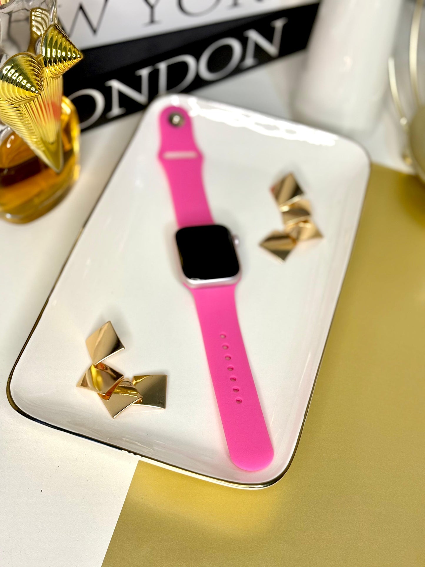 Correa Apple Watch Silicona Fucsia