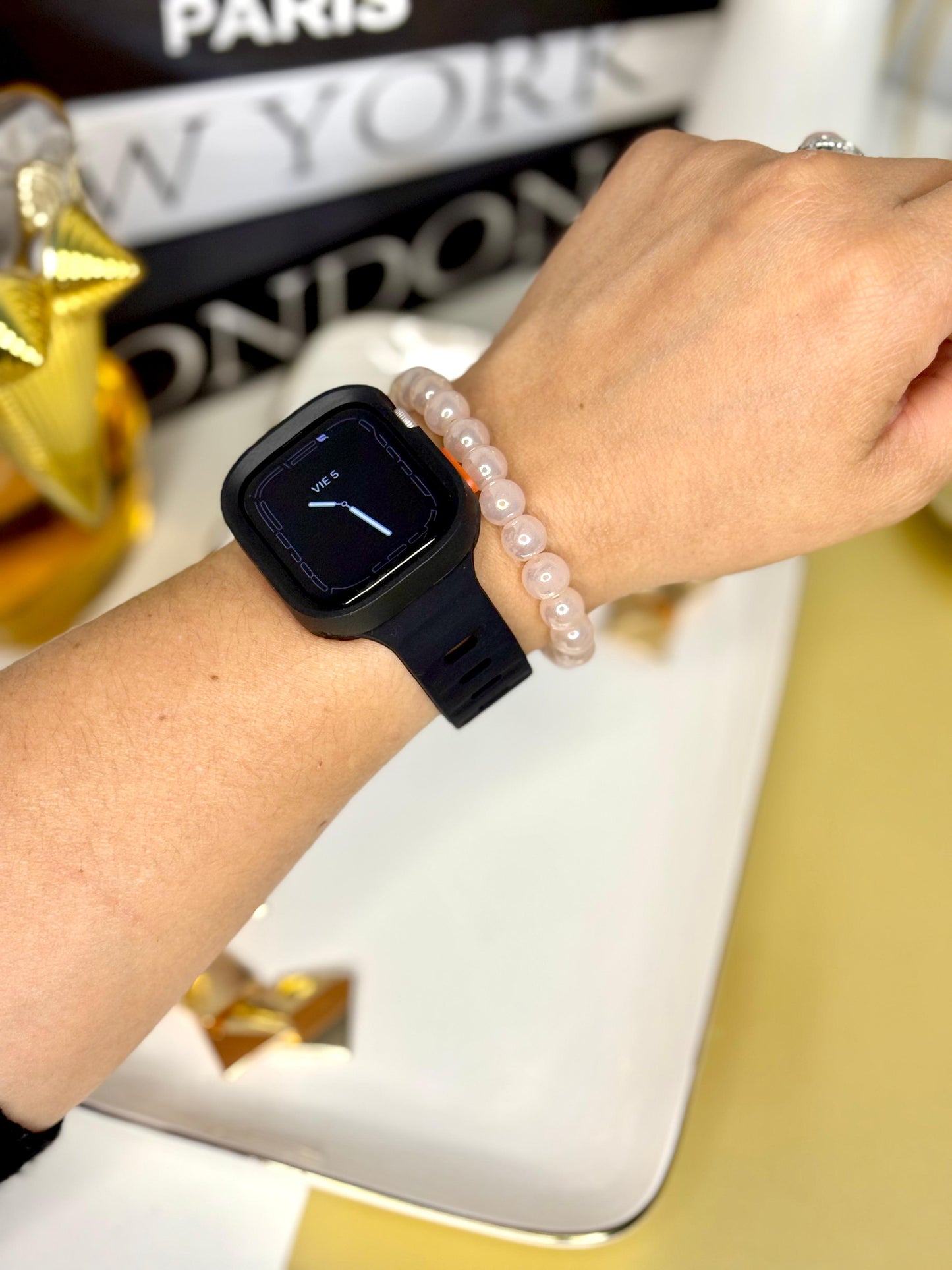 Correa Apple Watch con Protector Negro