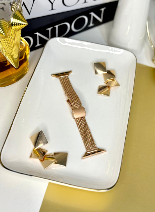 Correa Apple Watch de Metal Dorado con Imán