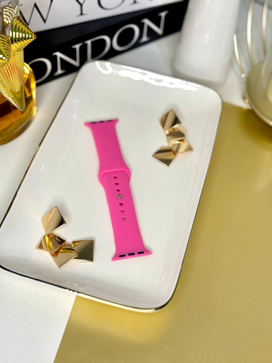 Correa Apple Watch Silicona Fucsia