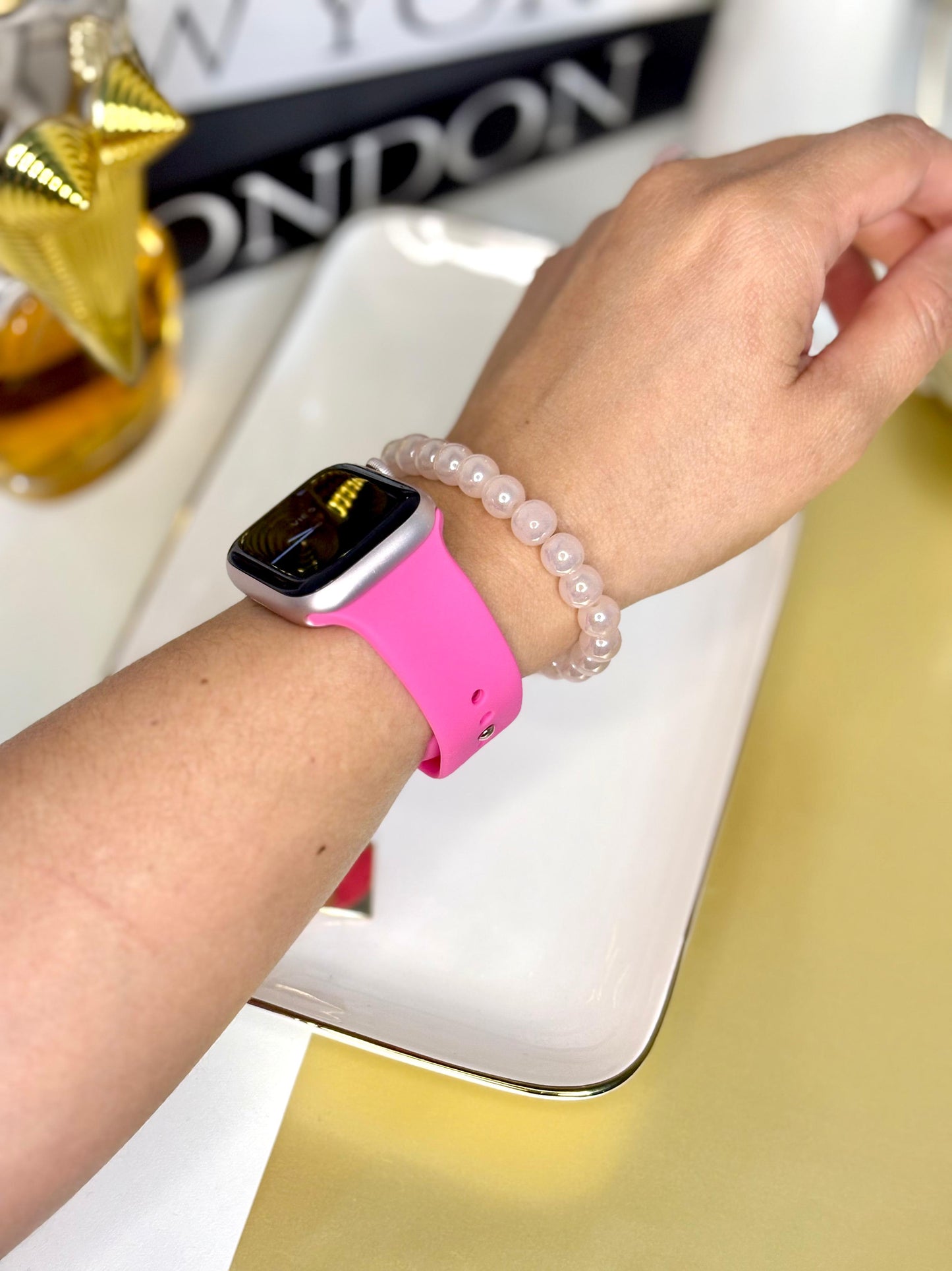 Correa Apple Watch Silicona Fucsia