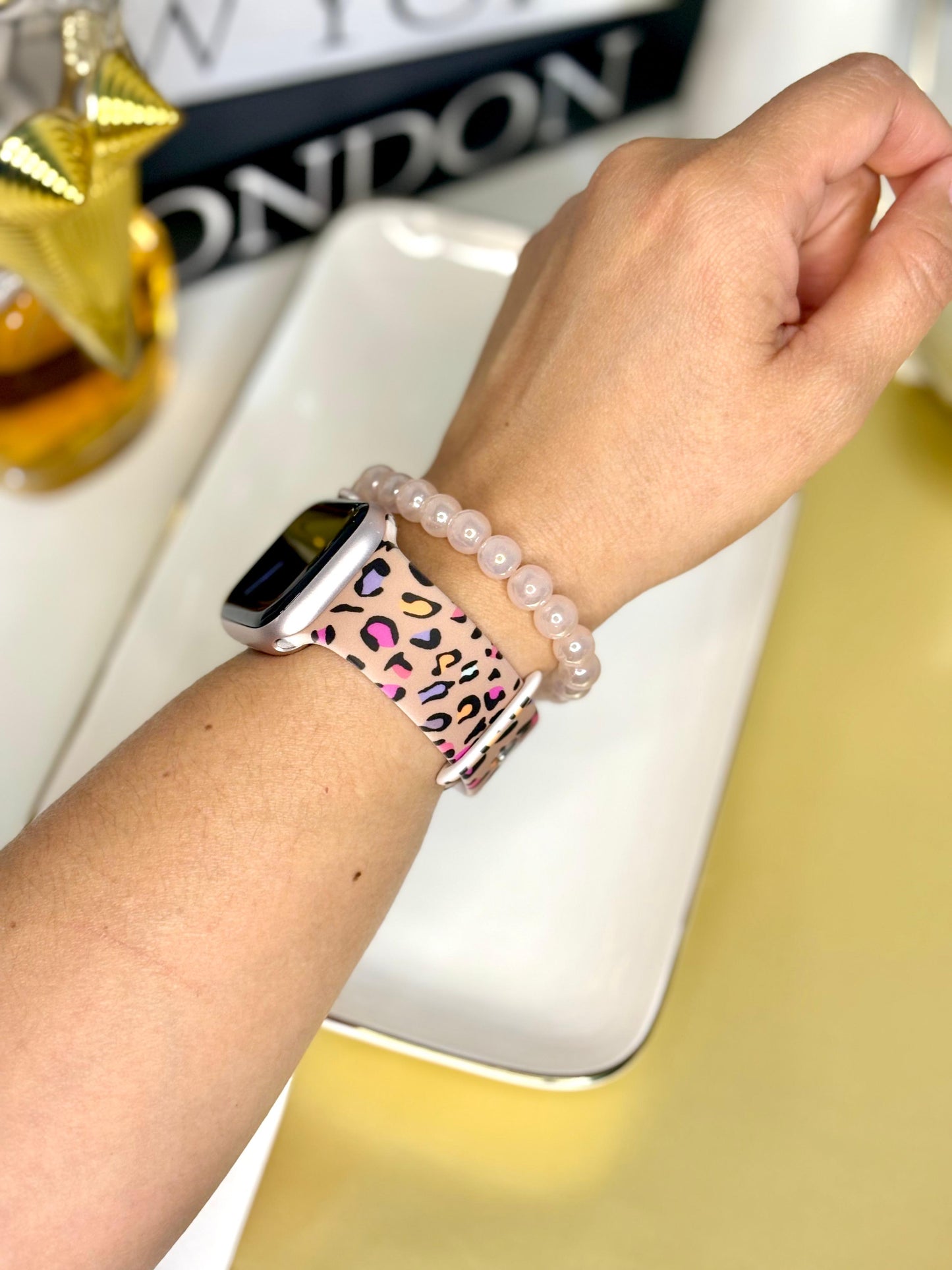 Correa Apple Watch Silicona Animal Print Colorida