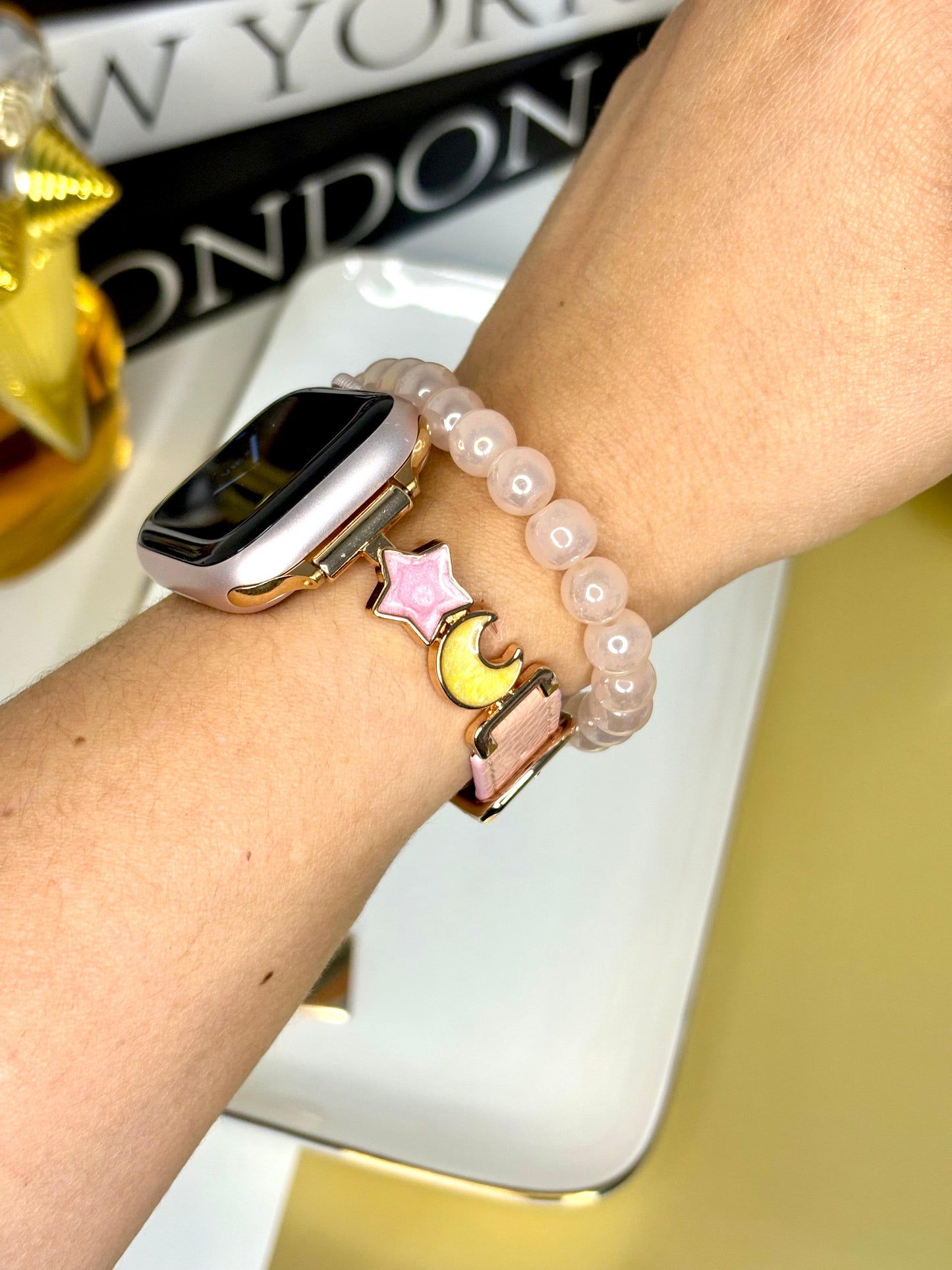 Correa Apple Watch Cuerina Lune y Estrellas