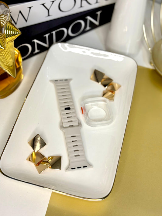 Correa Apple Watch con Protector Blanco