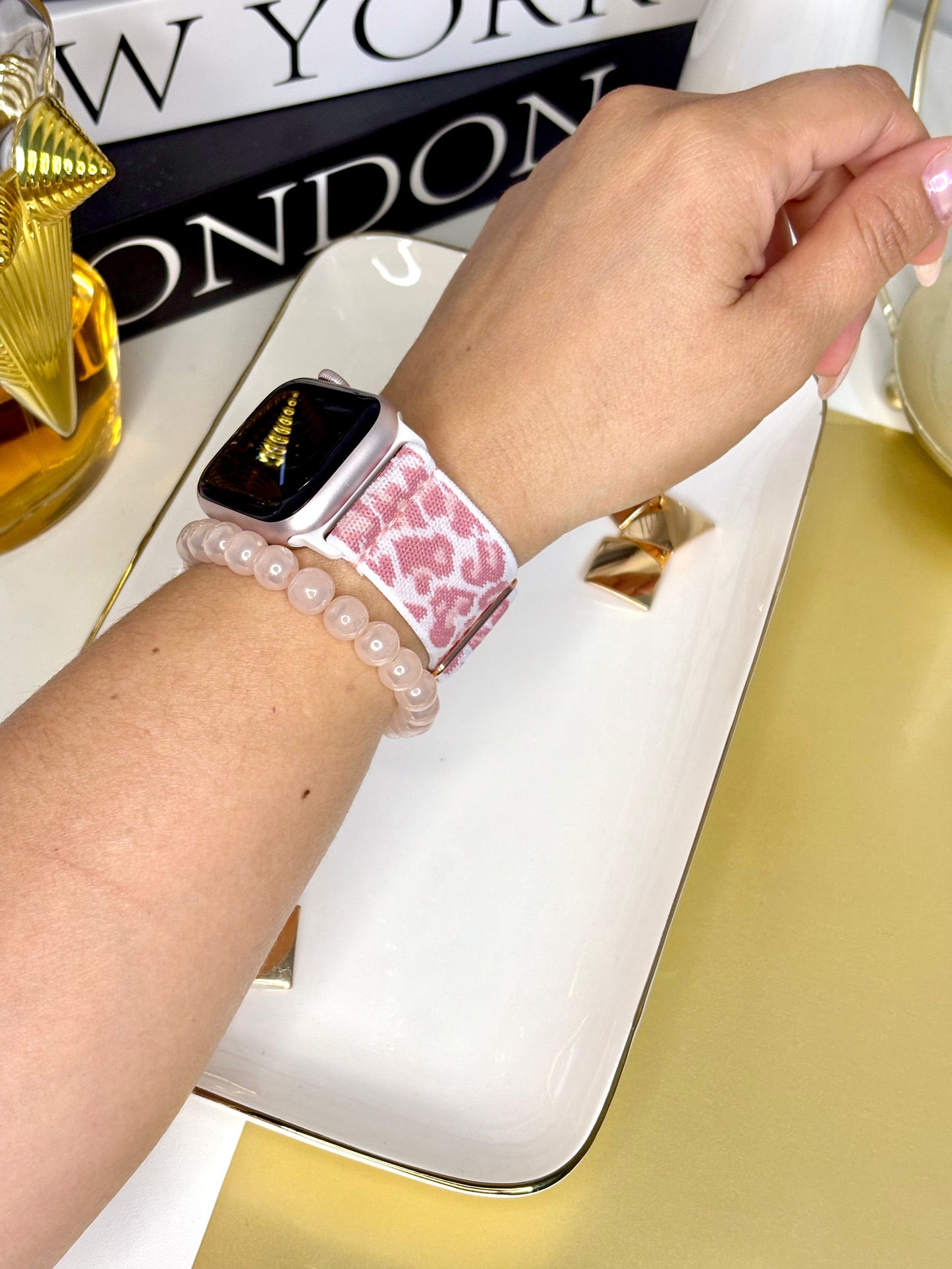 Correa Apple Watch Animal Print Rosa