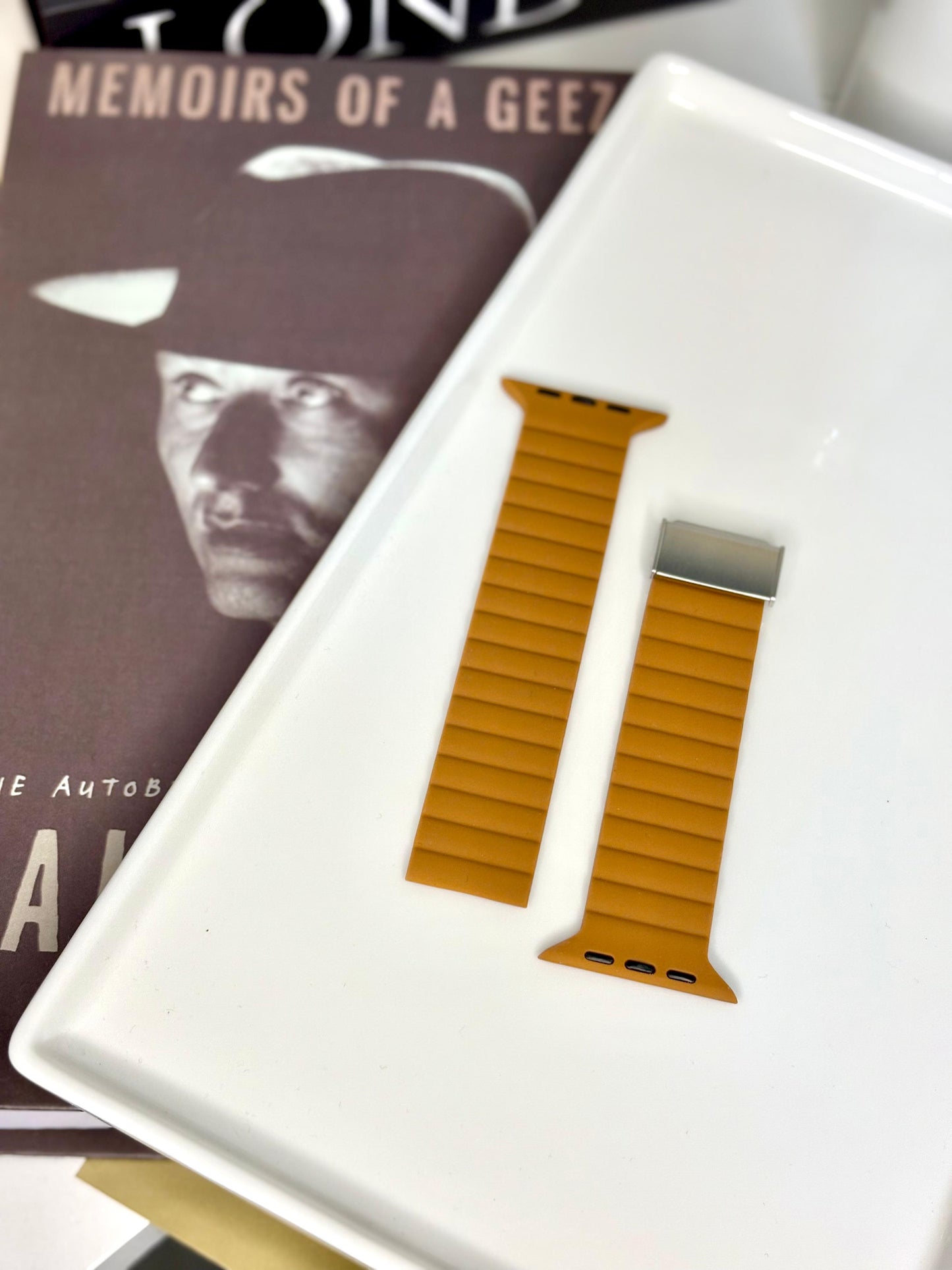 Correa Apple Watch Silicona Marrón