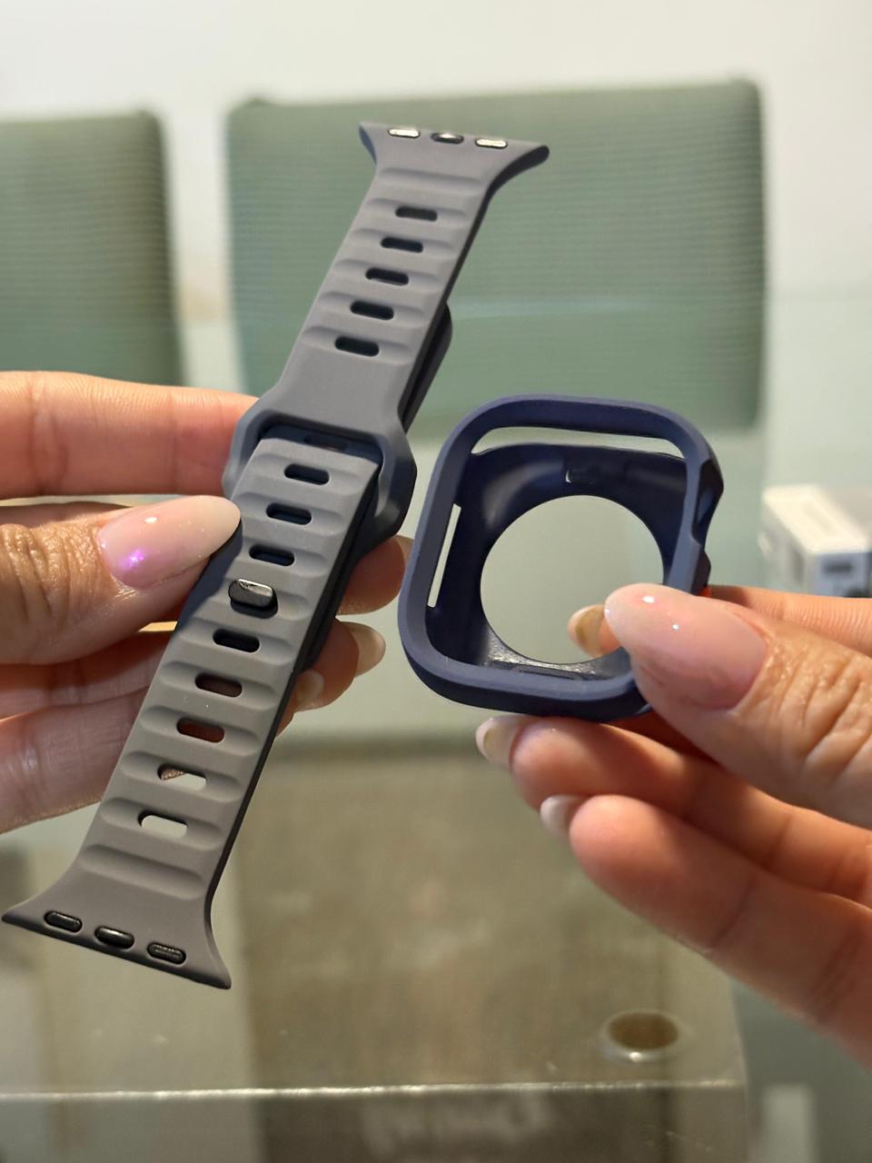 Correa Apple Watch con Protector Azul