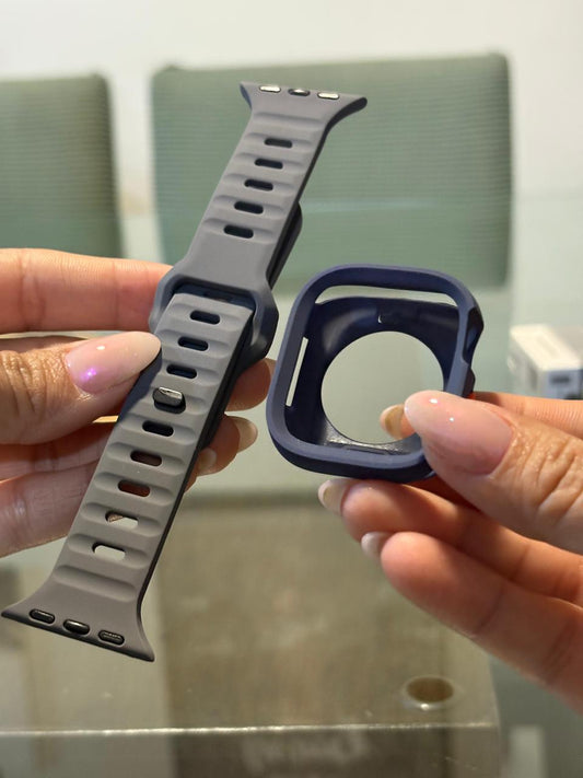 Correa Apple Watch con Protector Azul