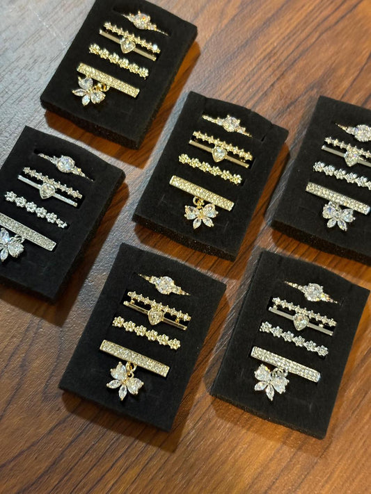 Set de Anillos Dorados
